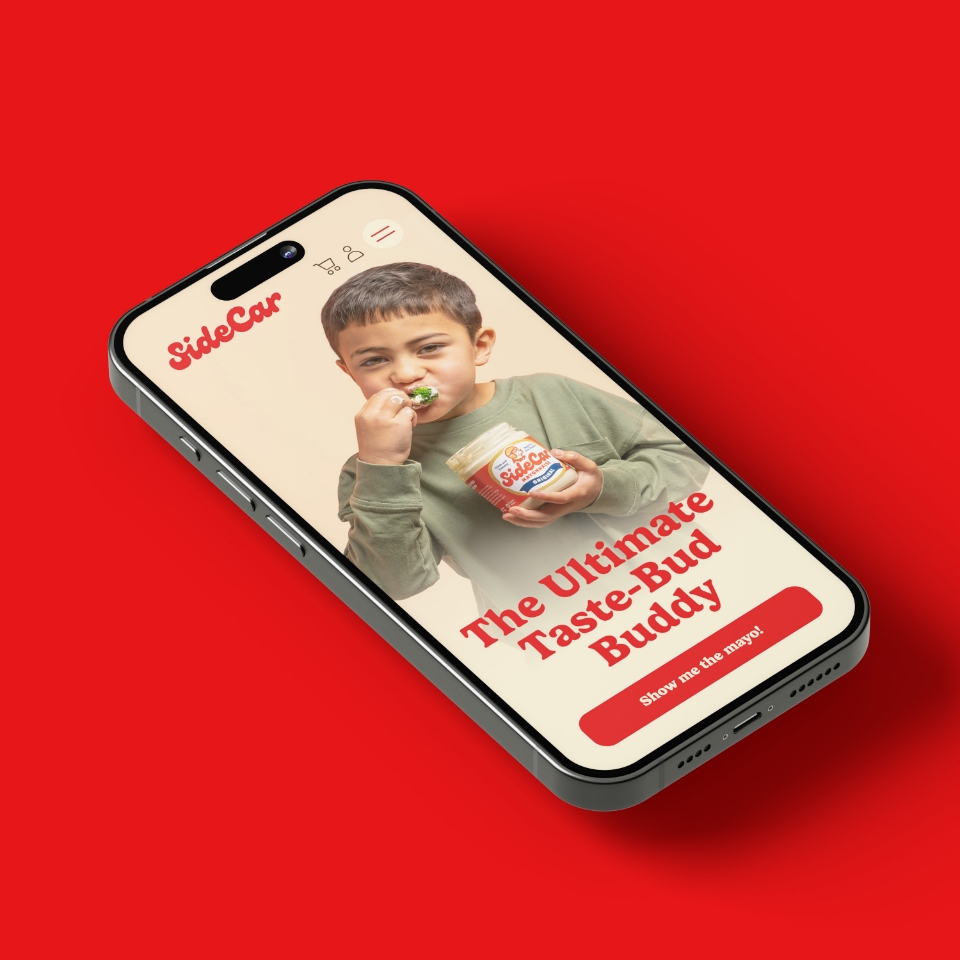 iphone view of the SideCar website