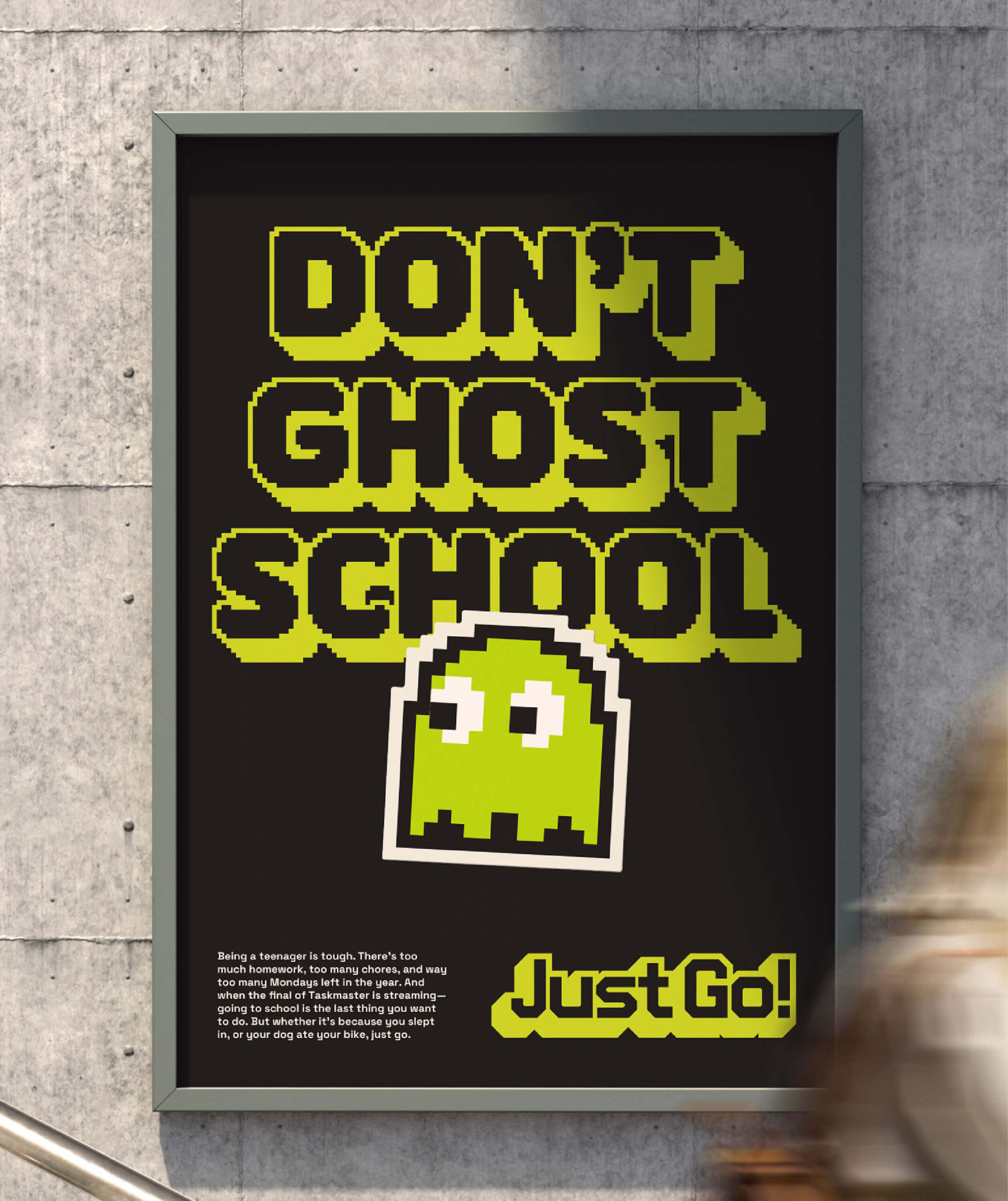 Just Go Dont Ghost Poster scaled 1