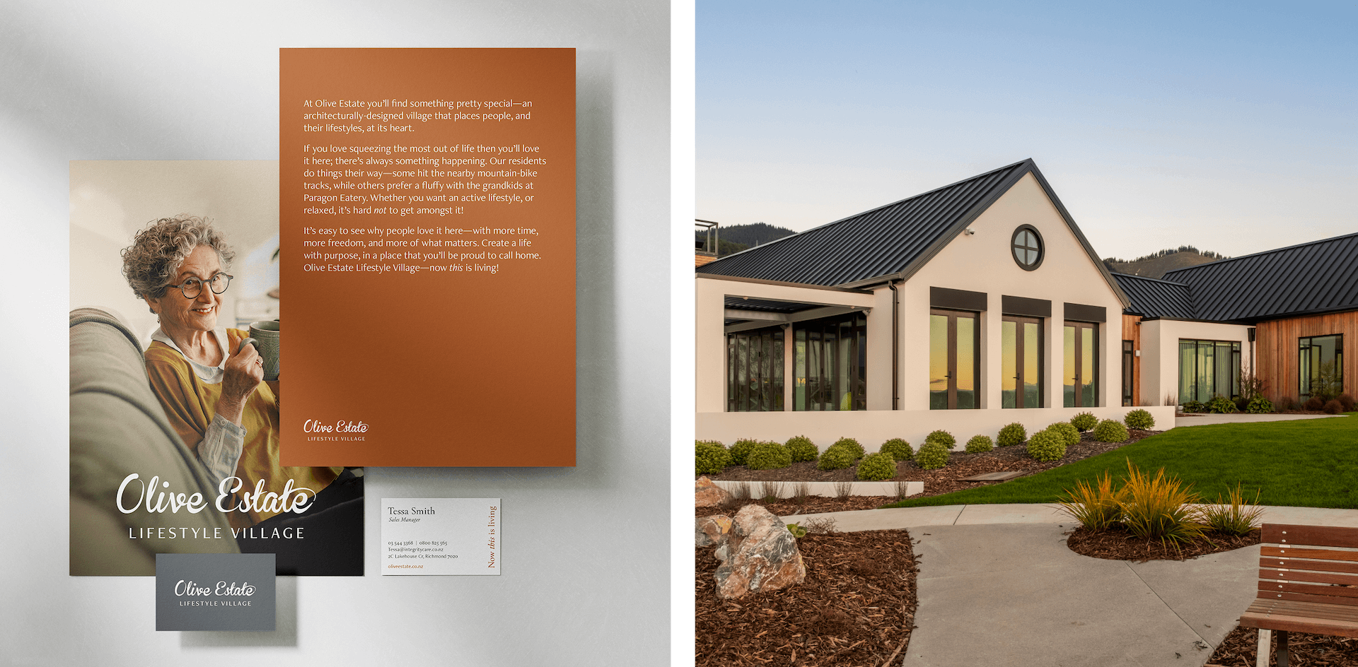 Olive estate lifestyle village brochure and architecture design