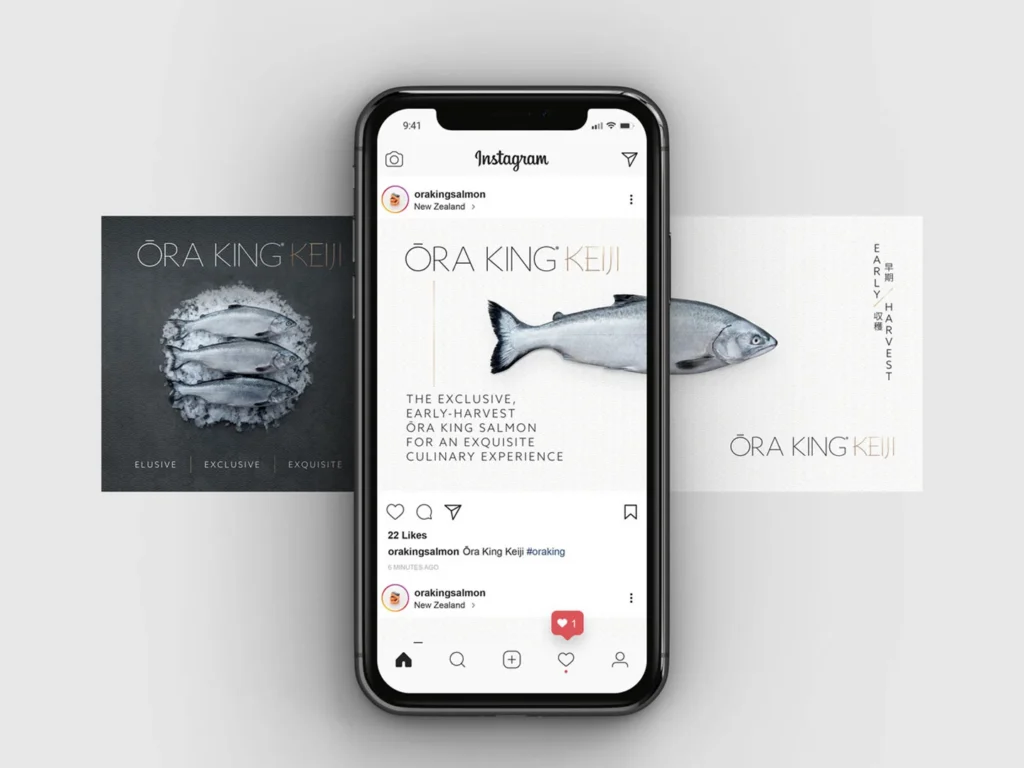Logo design, packaging, and brand story for Ōra King Keiji