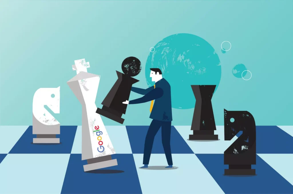 Comparison chart between Google Ads PPC costs and organic brand demand search